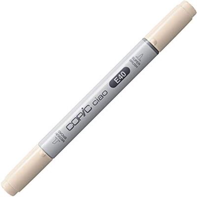 Copic Ciao Marcador gráfico de ponta dupla, branco (Brick White), 1,4 ml Copic Ciao Marcador gráfico de ponta dupla, branco (Brick White), 1,4 ml
