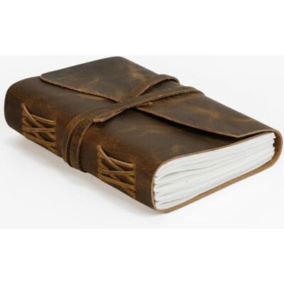 WANDERINGS Caderno encadernado em couro vintage páginas em branco caderno de escrita de couro antigo feito à mão um ótimo presente para escritores, poetas e viajantes, 15 x 23 cm WANDERINGS Caderno encadernado em couro vintage páginas em branco caderno de escrita de couro antigo feito à mão um ótimo presente para escritores, poetas e viajantes, 15 x 23 cm