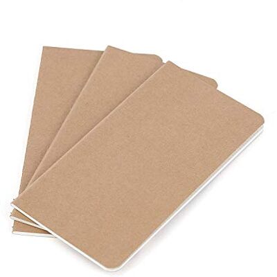 WANDERINGS Inserções para cadernos de viagem papel pontilhado conjunto de 3 recargas para cadernos de viagem, diários e agenda Recargas para diário de viagem de couro, 21 cm x 11 cm WANDERINGS Inserções para cadernos de viagem papel pontilhado conjunto de 3 recargas para cadernos de viagem, diários e agenda Recargas para diário de viagem de couro, 21 cm x 11 cm