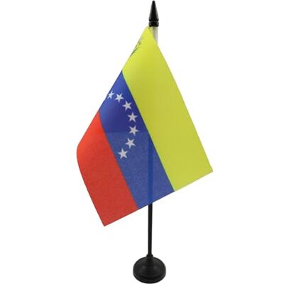 AZ FLAG Bandeira de mesa da Venezuela 15 x 10 cm bandeira de escritório venezuelana 10 x 15 cm AZ FLAG Bandeira de mesa da Venezuela 15 x 10 cm bandeira de escritório venezuelana 10 x 15 cm