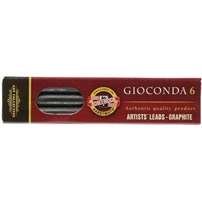 Koh-I-Noor Graphite Leads for 5,6 mm diâmetro 80 mm 6B Mechanical Pencil Koh-I-Noor Graphite Leads for 5,6 mm diâmetro 80 mm 6B Mechanical Pencil