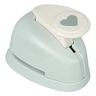 Rayher Mini Paper Craft Punch with Heart Design, Small Lever Punch for Card Making and Scrapbooking, 9 mm, 3/8", Rayher Mini Paper Craft Punch with Heart Design, Small Lever Punch for Card Making and Scrapbooking, 9 mm, 3/8",