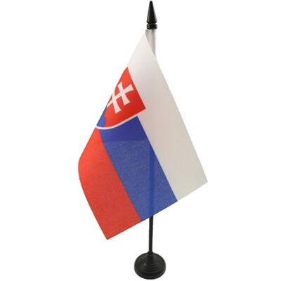 AZ FLAG Bandeira de mesa da Eslováquia 15 x 10 cm bandeira de escritório eslovaca 10 x 15 cm AZ FLAG Bandeira de mesa da Eslováquia 15 x 10 cm bandeira de escritório eslovaca 10 x 15 cm
