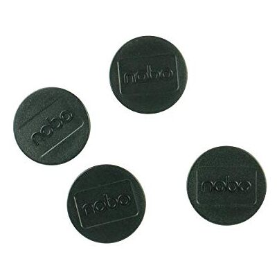 Nobo Ímanes para ardósia branca, 38 mm, embalagem de 4, , variedade de cores Nobo Ímanes para ardósia branca, 38 mm, embalagem de 4, , variedade de cores