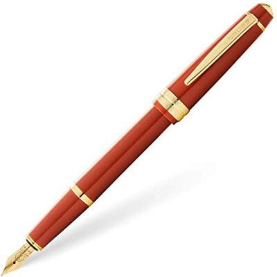 Cross Caneta estilo gráfica Bailey Light ponteira média com detalhes em ouro, Âmbar Cross Caneta estilo gráfica Bailey Light ponteira média com detalhes em ouro, Âmbar