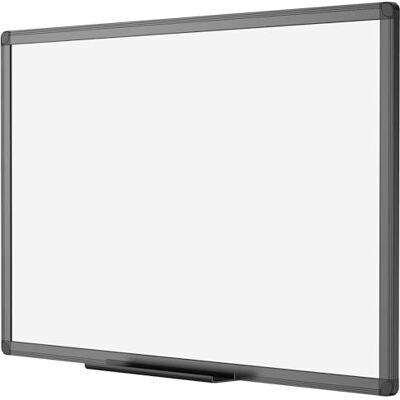 VIZ-PRO Pizarra Blanca Magnética 90 x 60 cm con Marco de Aluminio Negro Com bandeja para marcadores, ideal para escritório, escola e casa, montagem na parede, horizontal ou vertical VIZ-PRO Pizarra Blanca Magnética 90 x 60 cm con Marco de Aluminio Negro Com bandeja para marcadores, ideal para escritório, escola e casa, montagem na parede, horizontal ou vertical