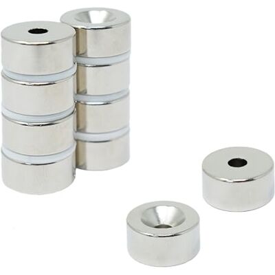 FIRST4MAGNETS Magnet de neodímio para artes, trabalhos manuais, fabrico de modelos, bricolagem, passatempos, escritório e casa, 20 mm de diâmetro x 10 mm de espessura x 5,2 mm C/lava-loiça 11 kg - FIRST4MAGNETS Magnet de neodímio para artes, trabalhos manuais, fabrico de modelos, bricolagem, passatempos, escritório e casa, 20 mm de diâmetro x 10 mm de espessura x 5,2 mm C/lava-loiça 11 kg -