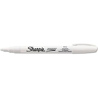 Sharpie Marcador de pintura permanente, ponta fina, branco, 1 cada cada Sharpie Marcador de pintura permanente, ponta fina, branco, 1 cada cada
