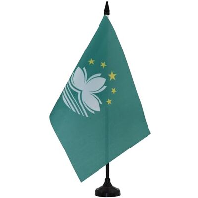 AZ FLAG Bandeira de Mesa de Macau 21x14 cm Bandeirinha de Despacho Macanense 14 x 21 cm AZ FLAG Bandeira de Mesa de Macau 21x14 cm Bandeirinha de Despacho Macanense 14 x 21 cm