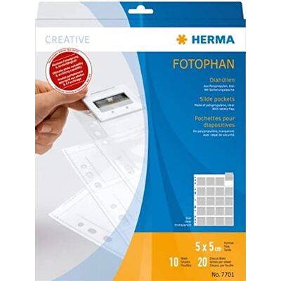 HERMA Capa para arquivar diapositivos (10 folhas), transparente HERMA Capa para arquivar diapositivos (10 folhas), transparente