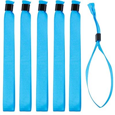 IBOO 100 pulseiras azul claro de tecido fita de cetim pulseiras descartáveis de identificação e segurança para eventos, festas, fecho de plástico unidirecional IBOO 100 pulseiras azul claro de tecido fita de cetim pulseiras descartáveis de identificação e segurança para eventos, festas, fecho de plástico unidirecional