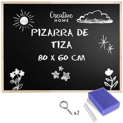 Creative 80 x 60 cm (+-3 cm) XL grande quadro preto de giz quadro Creative 80 x 60 cm (+-3 cm) XL grande quadro preto de giz quadro
