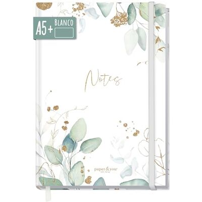 Häfft Trendstuff by Caderno (A5+, em branco, com faixa de borracha, 156 páginas, 78 folhas, como bloco, caderno de esboços, diário, caderno de notas, sustentável e ecológico Häfft Trendstuff by Caderno (A5+, em branco, com faixa de borracha, 156 páginas, 78 folhas, como bloco, caderno de esboços, diário, caderno de notas, sustentável e ecológico