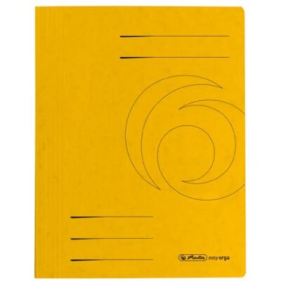 herlitz Colorspan Lote de 10 pastas DIN A4, amarelo herlitz Colorspan Lote de 10 pastas DIN A4, amarelo