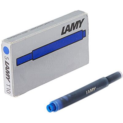 Lamy Cartuchos de tinta apagáveis T10 com grande capacidade de tinta, adequados para todos os modelos de canetas-tinteiro . Cont. : 1,25 ml por cartucho. 5 unidades por embalagem. Cor da tinta Lamy Cartuchos de tinta apagáveis T10 com grande capacidade de tinta, adequados para todos os modelos de canetas-tinteiro . Cont. : 1,25 ml por cartucho. 5 unidades por embalagem. Cor da tinta