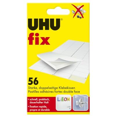 UHU almofada adesiva fix, dupla face, branco UHU almofada adesiva fix, dupla face, branco