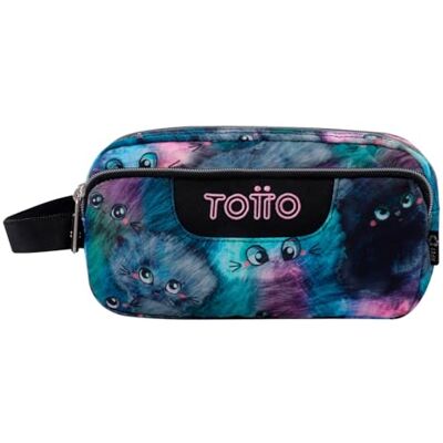 TOTTO Estojo escolar 3 compartimentos, modelo Agapec, estojo grande, dimensões 23 x 11,5 x 10,5 cm, pega lateral, puxadores ergonómicos com PVC, tecido resistente, Kitten Multi, Estojo escolar TOTTO Estojo escolar 3 compartimentos, modelo Agapec, estojo grande, dimensões 23 x 11,5 x 10,5 cm, pega lateral, puxadores ergonómicos com PVC, tecido resistente, Kitten Multi, Estojo escolar