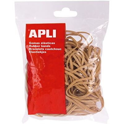 APLI Elásticos de borracha 80 x 2 mm em saco de 100 g APLI Elásticos de borracha 80 x 2 mm em saco de 100 g
