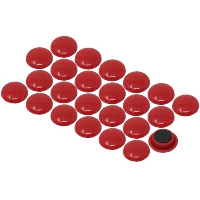 FIRST4MAGNETS Ímanes de escritório de planeamento vermelho médio para frigorífico, ardósia, painel de anúncios, arquivador pacote de 12 FIRST4MAGNETS Ímanes de escritório de planeamento vermelho médio para frigorífico, ardósia, painel de anúncios, arquivador pacote de 12