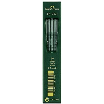 Faber-Castell Minas recarregáveis TK 9071 B, 2 mm, 10 unidades Faber-Castell Minas recarregáveis TK 9071 B, 2 mm, 10 unidades