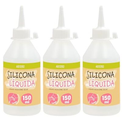 Starplast Silicone Líquido para remover Paper WORLD transparente para borracha eva, papel, cartão, couro, tecido e madeira. Ideal para trabalhos manuais. Uso escolar e de escritório PACK 3-150 ml Starplast Silicone Líquido para remover Paper WORLD transparente para borracha eva, papel, cartão, couro, tecido e madeira. Ideal para trabalhos manuais. Uso escolar e de escritório PACK 3-150 ml