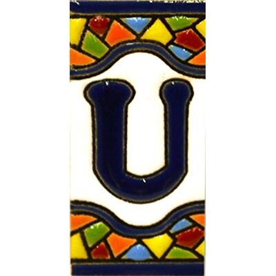 ART Sinais com números e letras em azulejo de cerâmica policromada, pintados à mão em técnica corda seca para placas com nomes, endereços e sinais. Texto personalizável. Design MOSAICO MINI 7,3 cm x 3,5 ART Sinais com números e letras em azulejo de cerâmica policromada, pintados à mão em técnica corda seca para placas com nomes, endereços e sinais. Texto personalizável. Design MOSAICO MINI 7,3 cm x 3,5