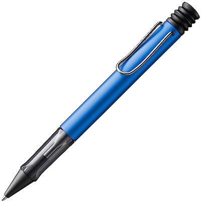 Lamy AL-star oceanblue Caneta com grip transparente, ergonómico e largura de traço M corpo leve de alumínio inclui recarga de grande capacidade M 16 em preto Lamy AL-star oceanblue Caneta com grip transparente, ergonómico e largura de traço M corpo leve de alumínio inclui recarga de grande capacidade M 16 em preto