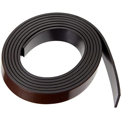 FIRST4MAGNETS Fita magnética flexível Magflex® com autocolante premium Polaridade B 12,7 mm de largura 1 m de comprimento FIRST4MAGNETS Fita magnética flexível Magflex® com autocolante premium Polaridade B 12,7 mm de largura 1 m de comprimento