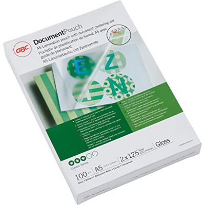 GBC Rexel Caixa de 100 sacos de plástico A5, 154 x 216 mm GBC Rexel Caixa de 100 sacos de plástico A5, 154 x 216 mm