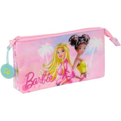 safta Barbie Painterly suporte para todos os tripla, estojo infantil, estojo infantil, ideal para crianças na idade escolar, confortável e versátil, qualidade e resistência, 22 x 3 x 12 cm safta Barbie Painterly suporte para todos os tripla, estojo infantil, estojo infantil, ideal para crianças na idade escolar, confortável e versátil, qualidade e resistência, 22 x 3 x 12 cm