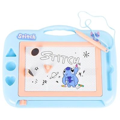 Disney Stitch Ardósia, jogo criativo, conjunto de papelaria, inclui letras de quadro e marcadores, presente infantil conjunto de papelaria para meninas Disney Stitch Ardósia, jogo criativo, conjunto de papelaria, inclui letras de quadro e marcadores, presente infantil conjunto de papelaria para meninas