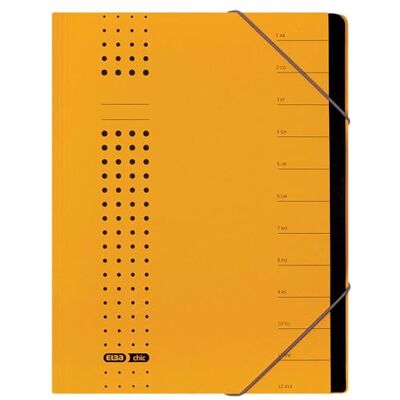 Elba 42496 GB Pastas de arquivos de cartão com elásticos (DIN A4, 450 g/m²), cor amarela Elba 42496 GB Pastas de arquivos de cartão com elásticos (DIN A4, 450 g/m²), cor amarela