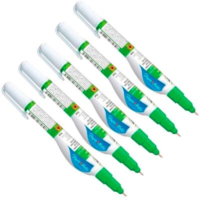 Paper Mate Corretor de caneta de 7 ml, embalagem de 5 unidades Paper Mate Corretor de caneta de 7 ml, embalagem de 5 unidades