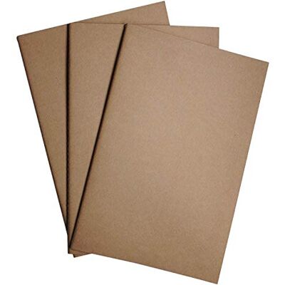 WANDERINGS Inserções de caderno de viagem com pontos tamanho A5 / Inserções de diário A5 14x21 cm, 3 Cadernos, 240 Páginas em branco Substituição para caderno de viagem, diário, agenda, planificador WANDERINGS Inserções de caderno de viagem com pontos tamanho A5 / Inserções de diário A5 14x21 cm, 3 Cadernos, 240 Páginas em branco Substituição para caderno de viagem, diário, agenda, planificador