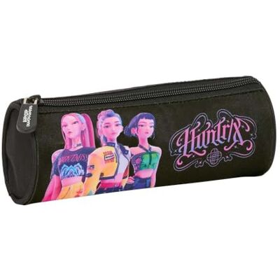 Safta Plumier Triple K-Pop Demon Hunters 37 peças, estojo escolar com 3 compartimentos e fecho, inclui marcadores, 16 lápis, régua e semicírculo, medidas 12,5 x 5,5 x 19,5 M, Estojo redondo K-pop Safta Plumier Triple K-Pop Demon Hunters 37 peças, estojo escolar com 3 compartimentos e fecho, inclui marcadores, 16 lápis, régua e semicírculo, medidas 12,5 x 5,5 x 19,5 M, Estojo redondo K-pop