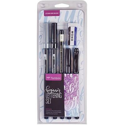 Tombow Jogo de letras para iniciantes. Inclui tudo o que precisa para começar letras de mão Tombow Jogo de letras para iniciantes. Inclui tudo o que precisa para começar letras de mão