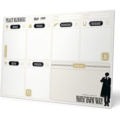 Grupo Erik Bloc planificador semanal A4 Peaky Blinders Organizador semanal Planning secretária material escolar e papelaria papelaria papelaria escritório Grupo Erik Bloc planificador semanal A4 Peaky Blinders Organizador semanal Planning secretária material escolar e papelaria papelaria papelaria escritório