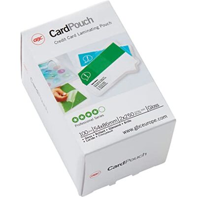 GBC Carteiras de plastificação para cartões Plastificador (branco, polietileno, brilhante, 0,5 mm, China, 54 mm) GBC Carteiras de plastificação para cartões Plastificador (branco, polietileno, brilhante, 0,5 mm, China, 54 mm)