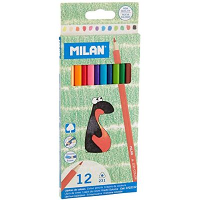 MILAN Caixa 12 lápis de cores triangulares 231 MILAN Caixa 12 lápis de cores triangulares 231