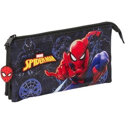 Estojo Escolar Spider-Man Attack 2025 Triplo Estojo Escolar Spider-Man Attack 2025 Triplo