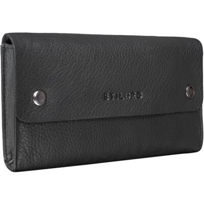 STILORD '' Estojo vintage couro capa para lápis bolsa porta-tudo precisa de pele autêntica, Preto, Necesseres de viagem STILORD '' Estojo vintage couro capa para lápis bolsa porta-tudo precisa de pele autêntica, Preto, Necesseres de viagem