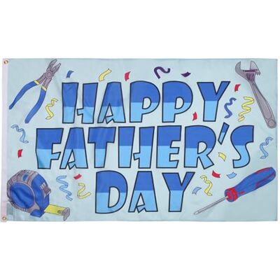 AZ FLAG Bandeira feliz dia do pai 90 x 60 cm Bandeira Dia dos Pais Happy Father's Day 100 % poliéster com ilhoses de metal integrados 50 g cores vivas e resistentes à descoloração AZ FLAG Bandeira feliz dia do pai 90 x 60 cm Bandeira Dia dos Pais Happy Father's Day 100 % poliéster com ilhoses de metal integrados 50 g cores vivas e resistentes à descoloração