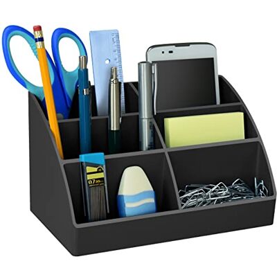 Acrimet Suporte de mesa inclinado fácil organizador – Artigos de armazenamento e organização da casa (plástico) cor preta Acrimet Suporte de mesa inclinado fácil organizador – Artigos de armazenamento e organização da casa (plástico) cor preta