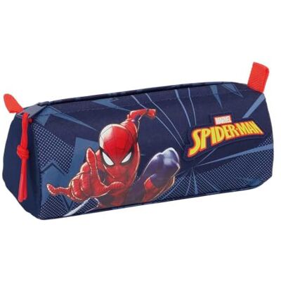Safta Estojo escolar retangular Spider-Man, de 22 cm, com borracha elástica traseira, suporte de papel para encaixar a caderno ou pasta, 1 compartimento com fecho de correr, criança, medidas 22 x 7 x Safta Estojo escolar retangular Spider-Man, de 22 cm, com borracha elástica traseira, suporte de papel para encaixar a caderno ou pasta, 1 compartimento com fecho de correr, criança, medidas 22 x 7 x