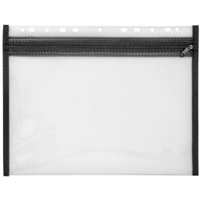 VELOFLEX Capa para documentos DIN A4 com fecho de correr, preto Com perfuração Euro para arquivar, bordas reforçadas com tecido, folha de PP, para tesouras, memórias USB e acessórios VELOFLEX Capa para documentos DIN A4 com fecho de correr, preto Com perfuração Euro para arquivar, bordas reforçadas com tecido, folha de PP, para tesouras, memórias USB e acessórios