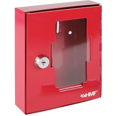 HMF Caixa para chave de emergência 15 x 12 x 4 cm, vermelho HMF Caixa para chave de emergência 15 x 12 x 4 cm, vermelho