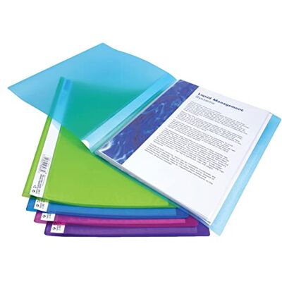 Rapesco Pasta flexível 20 capas, A4, cores sortidas, 10 unidades Rapesco Pasta flexível 20 capas, A4, cores sortidas, 10 unidades
