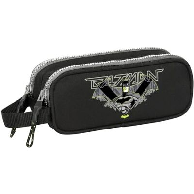 safta BATMAN GAME OVER Suporte duplo para crianças, estojo infantil, estojo infantil, ideal para crianças na idade escolar, confortável e versátil, qualidade e resistência, 21 x 6 x 8 cm safta BATMAN GAME OVER Suporte duplo para crianças, estojo infantil, estojo infantil, ideal para crianças na idade escolar, confortável e versátil, qualidade e resistência, 21 x 6 x 8 cm