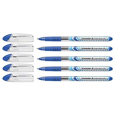 Schneider Lot de 5 Stylo-billes Slider XB Bleu Schneider Lot de 5 Stylo-billes Slider XB Bleu