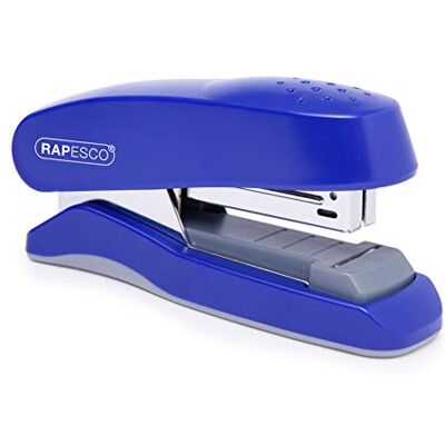 Rapesco agrafador metálico de agrafamento plano, capacidade de 30 folhas, azul Rapesco agrafador metálico de agrafamento plano, capacidade de 30 folhas, azul
